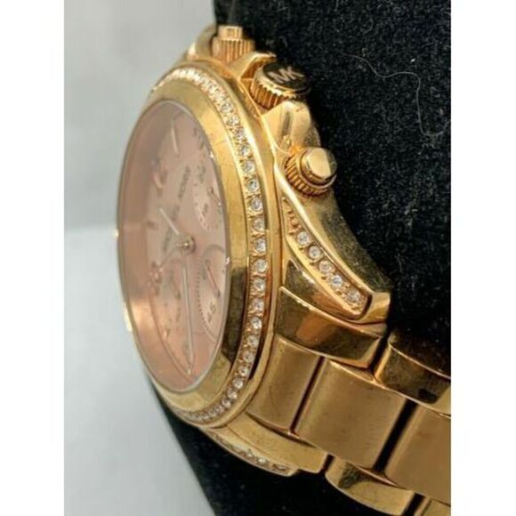 Michael Kors MK5263 Women's Watch Rose Gold 39mm Case Quartz Analog Mineral D517 - Picture 3 of 9
